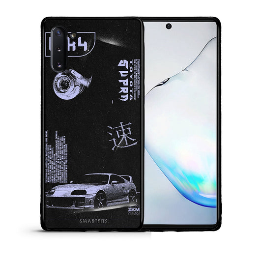 Θήκη Αγίου Βαλεντίνου Samsung Note 10 Tokyo Drift από τη Smartfits με σχέδιο στο πίσω μέρος και μαύρο περίβλημα | Samsung Note 10 Tokyo Drift case with colorful back and black bezels
