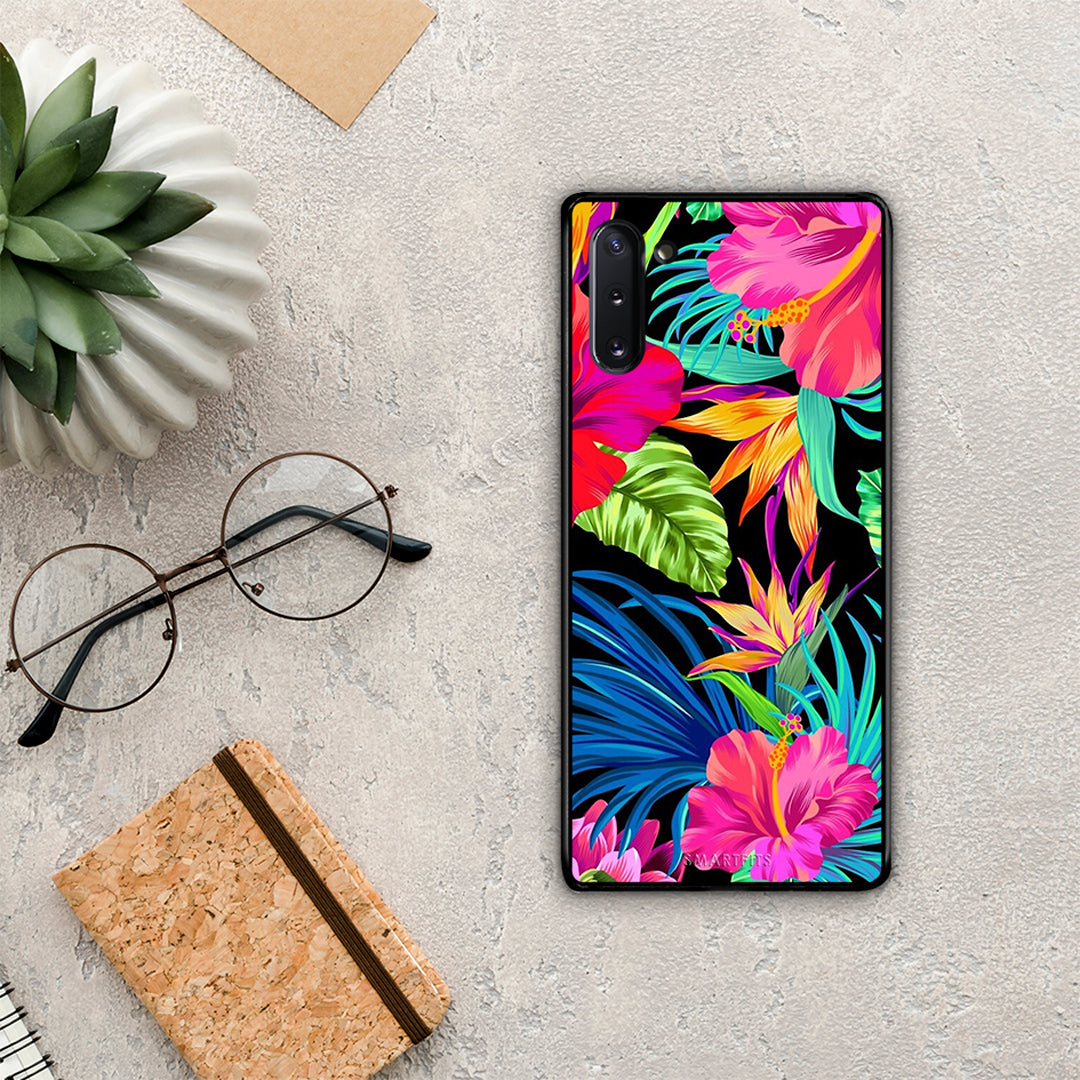 Tropical Flowers - Samsung Galaxy Note 10 θήκη