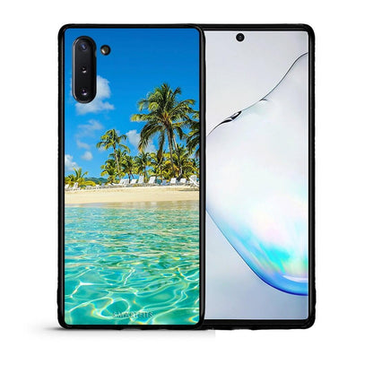 Θήκη Samsung Note 10 Tropical Vibes από τη Smartfits με σχέδιο στο πίσω μέρος και μαύρο περίβλημα | Samsung Note 10 Tropical Vibes case with colorful back and black bezels