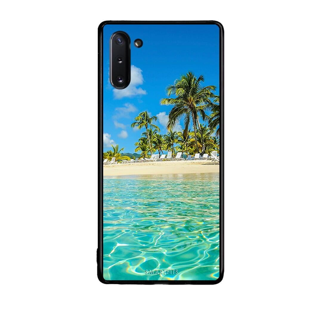 Samsung Note 10 Tropical Vibes Θήκη από τη Smartfits με σχέδιο στο πίσω μέρος και μαύρο περίβλημα | Smartphone case with colorful back and black bezels by Smartfits