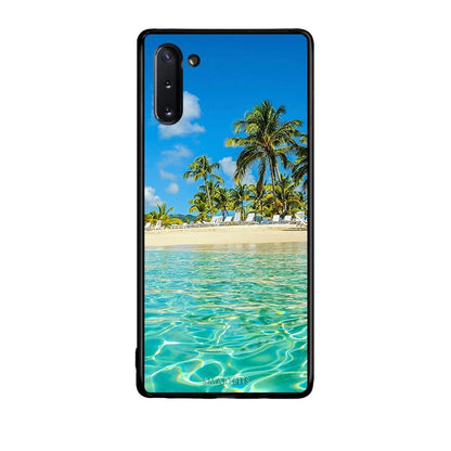 Samsung Note 10 Tropical Vibes Θήκη από τη Smartfits με σχέδιο στο πίσω μέρος και μαύρο περίβλημα | Smartphone case with colorful back and black bezels by Smartfits