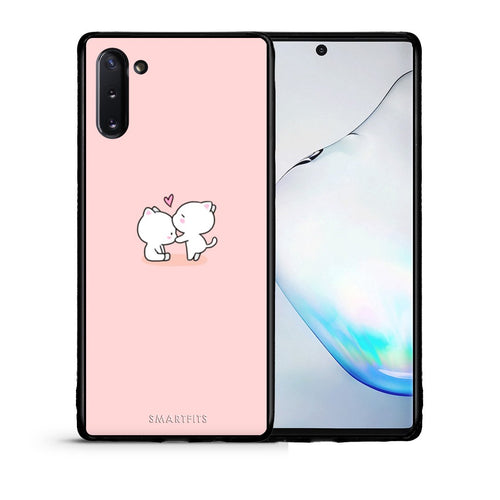 Θήκη Samsung Note 10 Love Valentine από τη Smartfits με σχέδιο στο πίσω μέρος και μαύρο περίβλημα | Samsung Note 10 Love Valentine case with colorful back and black bezels