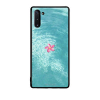 Thumbnail for Samsung Note 10 Water Flower Θήκη από τη Smartfits με σχέδιο στο πίσω μέρος και μαύρο περίβλημα | Smartphone case with colorful back and black bezels by Smartfits