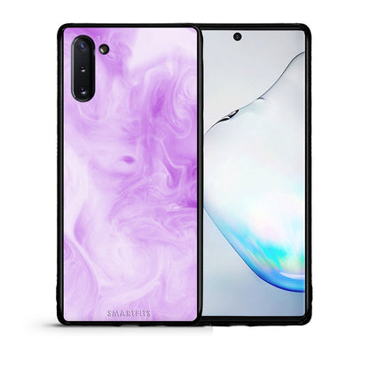 Θήκη Samsung Note 10 Lavender Watercolor από τη Smartfits με σχέδιο στο πίσω μέρος και μαύρο περίβλημα | Samsung Note 10 Lavender Watercolor case with colorful back and black bezels