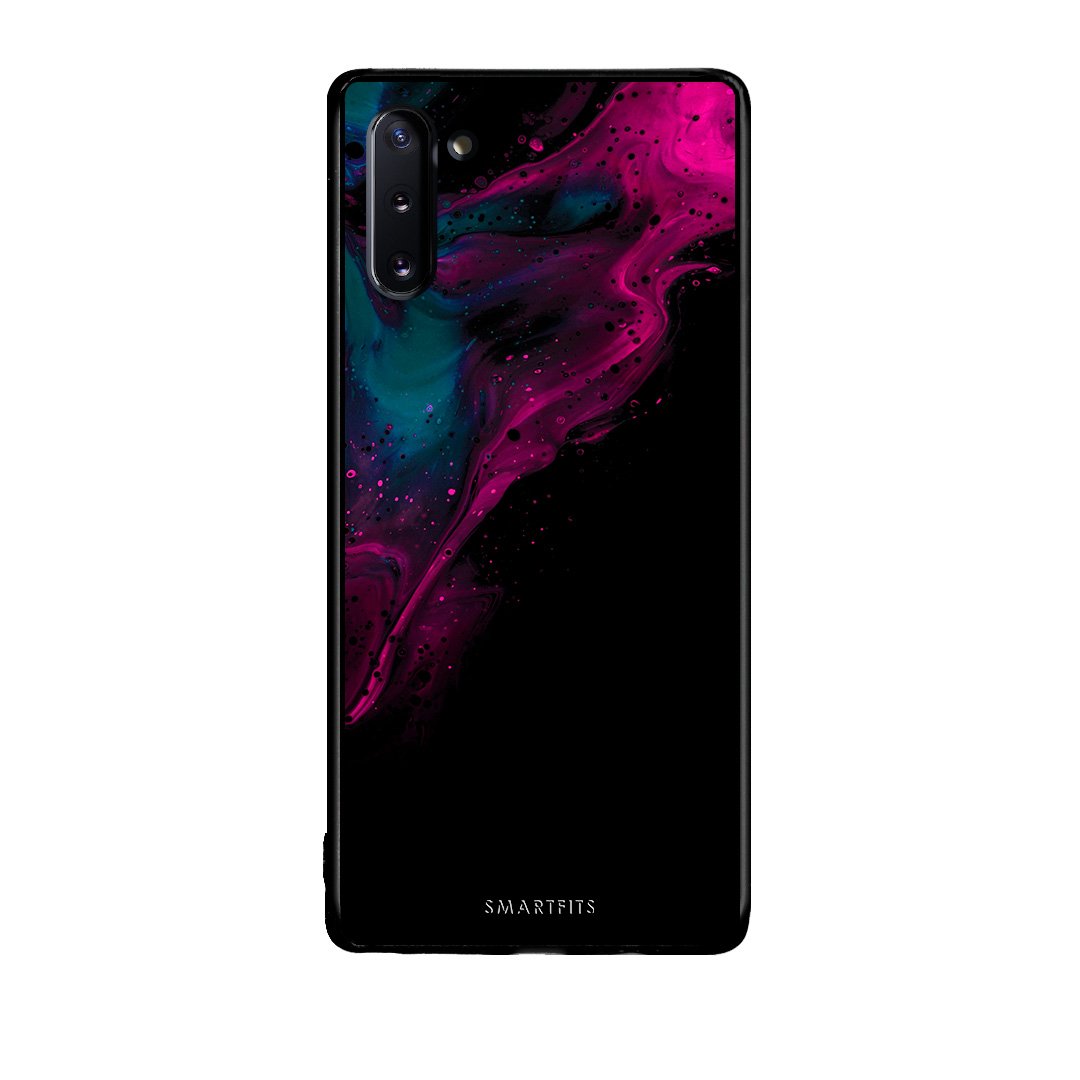 4 - Samsung Note 10 Pink Black Watercolor case, cover, bumper