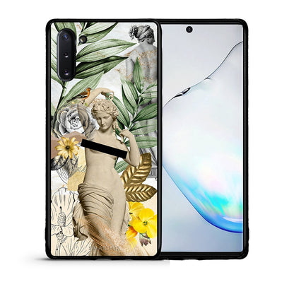 Θήκη Samsung Note 10 Woman Statue από τη Smartfits με σχέδιο στο πίσω μέρος και μαύρο περίβλημα | Samsung Note 10 Woman Statue case with colorful back and black bezels