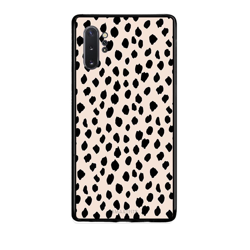 Samsung Note 10+ New Polka Dots θήκη από τη Smartfits με σχέδιο στο πίσω μέρος και μαύρο περίβλημα | Smartphone case with colorful back and black bezels by Smartfits