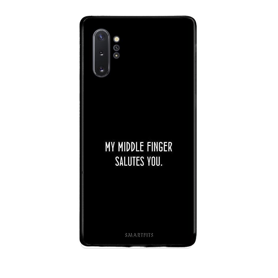 Samsung Note 10+ Salute θήκη από τη Smartfits με σχέδιο στο πίσω μέρος και μαύρο περίβλημα | Smartphone case with colorful back and black bezels by Smartfits