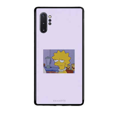 Samsung Note 10+ So Happy θήκη από τη Smartfits με σχέδιο στο πίσω μέρος και μαύρο περίβλημα | Smartphone case with colorful back and black bezels by Smartfits