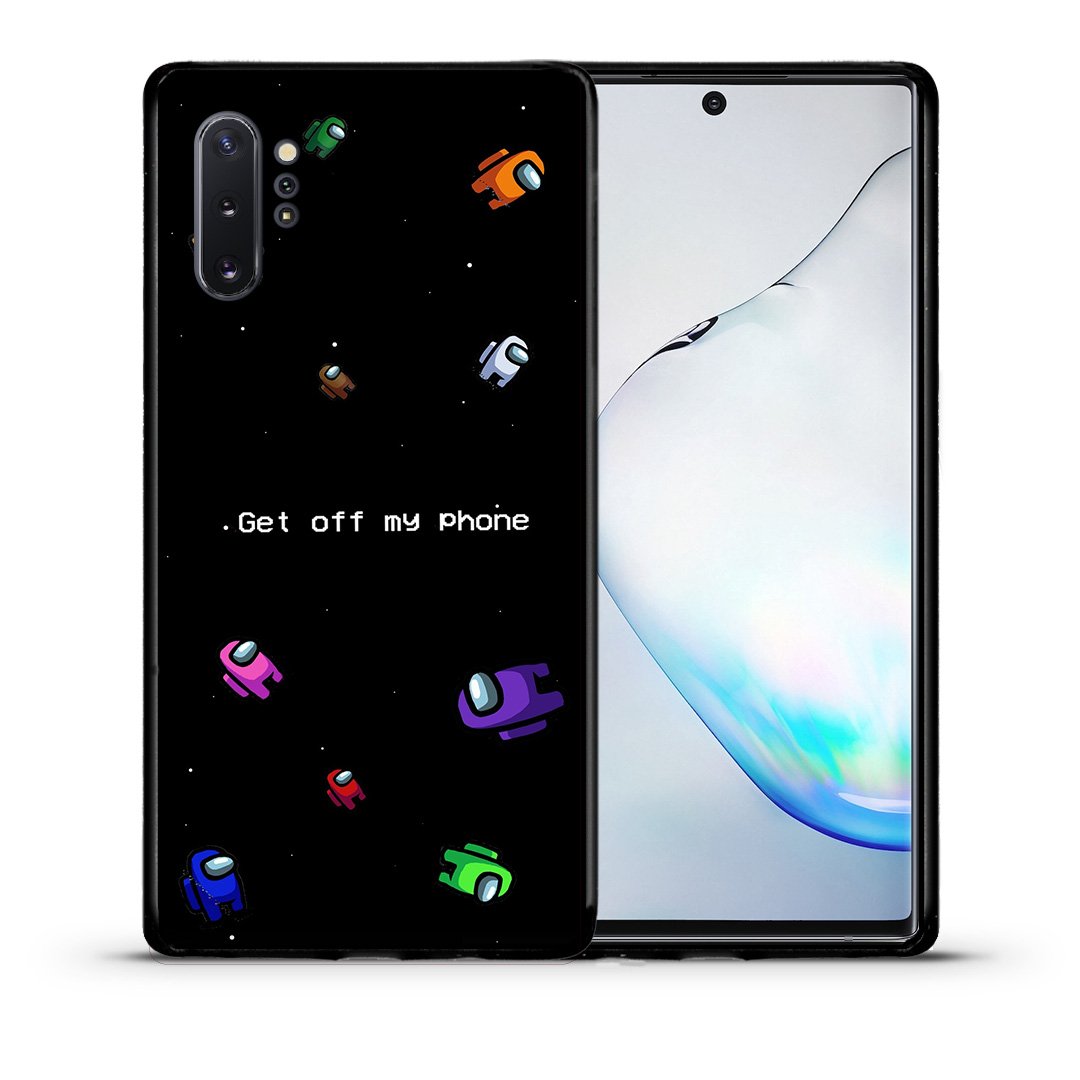 Θήκη Samsung Note 10+ AFK Text από τη Smartfits με σχέδιο στο πίσω μέρος και μαύρο περίβλημα | Samsung Note 10+ AFK Text case with colorful back and black bezels