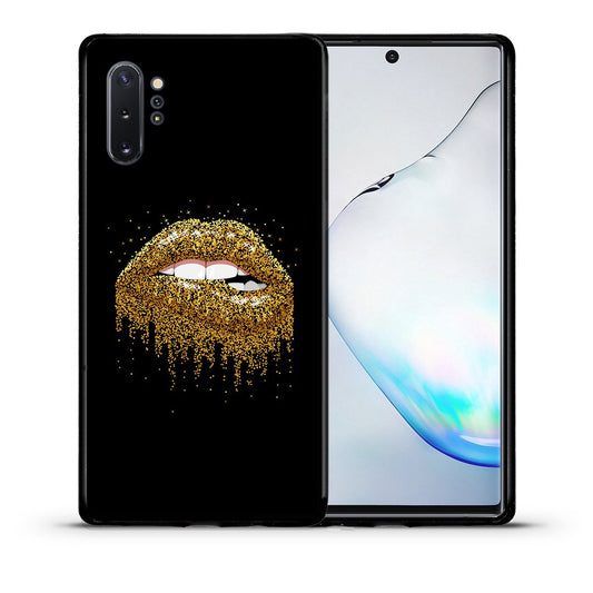 Θήκη Samsung Note 10+ Golden Valentine από τη Smartfits με σχέδιο στο πίσω μέρος και μαύρο περίβλημα | Samsung Note 10+ Golden Valentine case with colorful back and black bezels