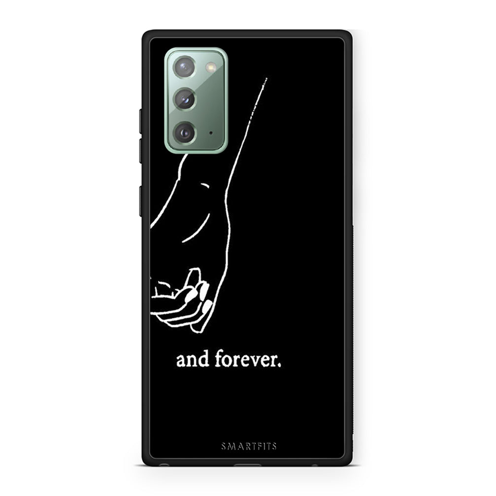 Samsung Note 20 Always & Forever 2 Θήκη Αγίου Βαλεντίνου από τη Smartfits με σχέδιο στο πίσω μέρος και μαύρο περίβλημα | Smartphone case with colorful back and black bezels by Smartfits