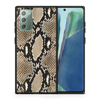 Thumbnail for Θήκη Samsung Note 20 Fashion Snake Animal από τη Smartfits με σχέδιο στο πίσω μέρος και μαύρο περίβλημα | Samsung Note 20 Fashion Snake Animal case with colorful back and black bezels