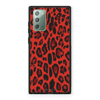Thumbnail for 4 - Samsung Note 20 Red Leopard Animal case, cover, bumper