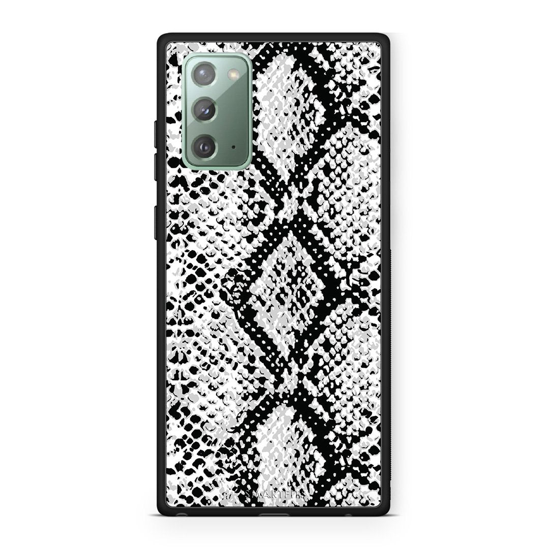 24 - Samsung Note 20  White Snake Animal case, cover, bumper