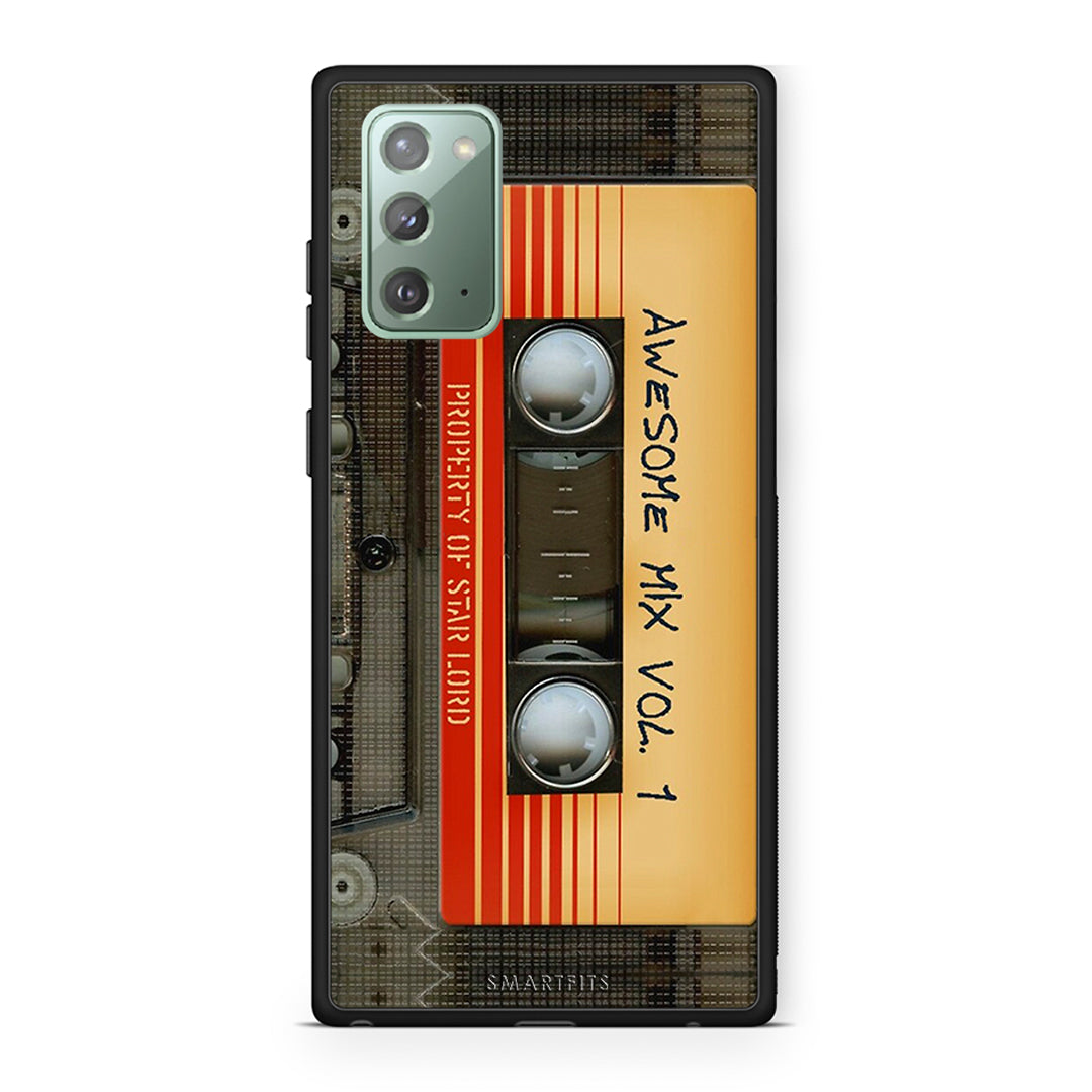 Samsung Note 20 Awesome Mix θήκη από τη Smartfits με σχέδιο στο πίσω μέρος και μαύρο περίβλημα | Smartphone case with colorful back and black bezels by Smartfits