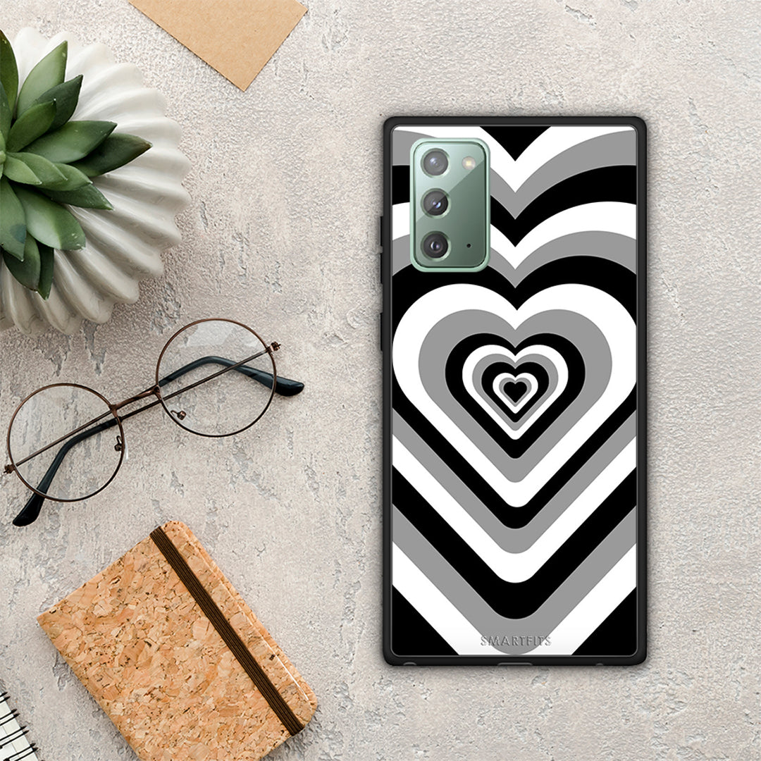 Black Hearts - Samsung Galaxy Note 20 θήκη