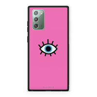 Thumbnail for Samsung Note 20 Blue Eye Pink θήκη από τη Smartfits με σχέδιο στο πίσω μέρος και μαύρο περίβλημα | Smartphone case with colorful back and black bezels by Smartfits
