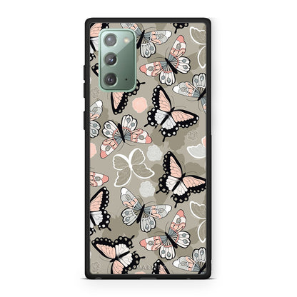 135 - Samsung Note 20  Butterflies Boho case, cover, bumper