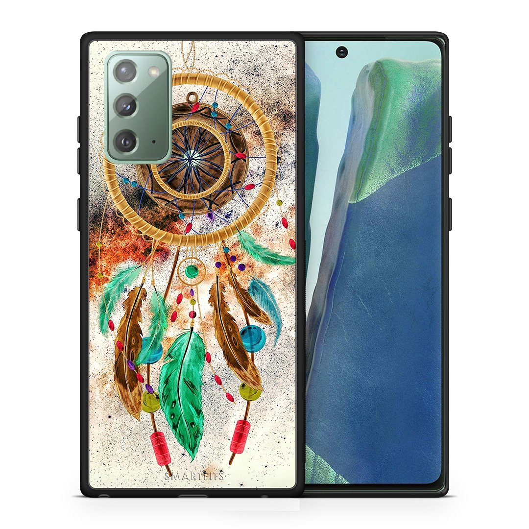 Θήκη Samsung Note 20 DreamCatcher Boho από τη Smartfits με σχέδιο στο πίσω μέρος και μαύρο περίβλημα | Samsung Note 20 DreamCatcher Boho case with colorful back and black bezels