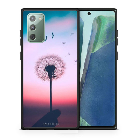 Θήκη Samsung Note 20 Wish Boho από τη Smartfits με σχέδιο στο πίσω μέρος και μαύρο περίβλημα | Samsung Note 20 Wish Boho case with colorful back and black bezels