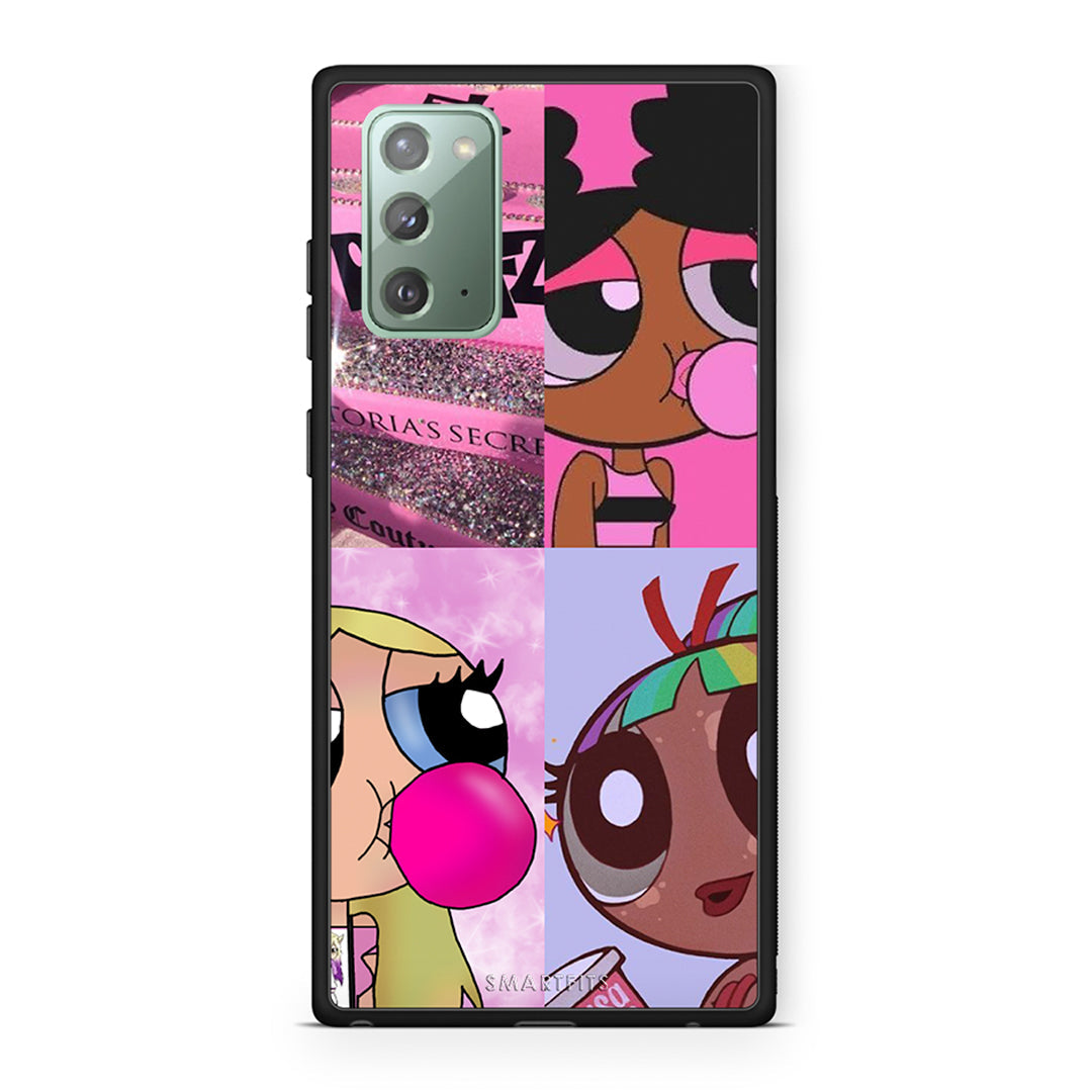Samsung Note 20 Bubble Girls Θήκη Αγίου Βαλεντίνου από τη Smartfits με σχέδιο στο πίσω μέρος και μαύρο περίβλημα | Smartphone case with colorful back and black bezels by Smartfits