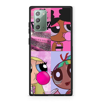 Samsung Note 20 Bubble Girls Θήκη Αγίου Βαλεντίνου από τη Smartfits με σχέδιο στο πίσω μέρος και μαύρο περίβλημα | Smartphone case with colorful back and black bezels by Smartfits