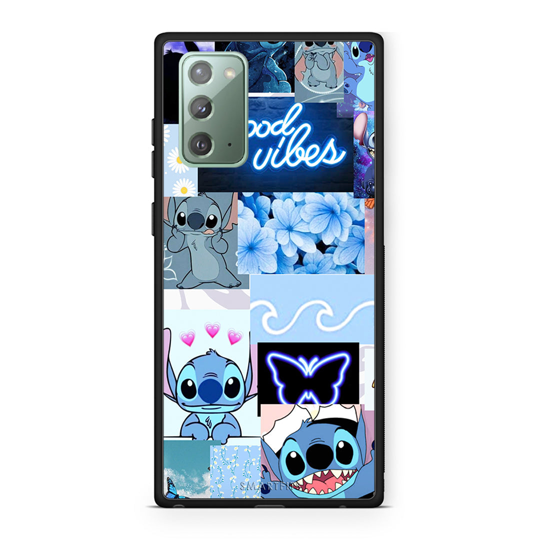 Samsung Note 20 Collage Good Vibes Θήκη Αγίου Βαλεντίνου από τη Smartfits με σχέδιο στο πίσω μέρος και μαύρο περίβλημα | Smartphone case with colorful back and black bezels by Smartfits