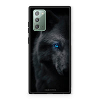 Thumbnail for Samsung Note 20 Dark Wolf θήκη από τη Smartfits με σχέδιο στο πίσω μέρος και μαύρο περίβλημα | Smartphone case with colorful back and black bezels by Smartfits