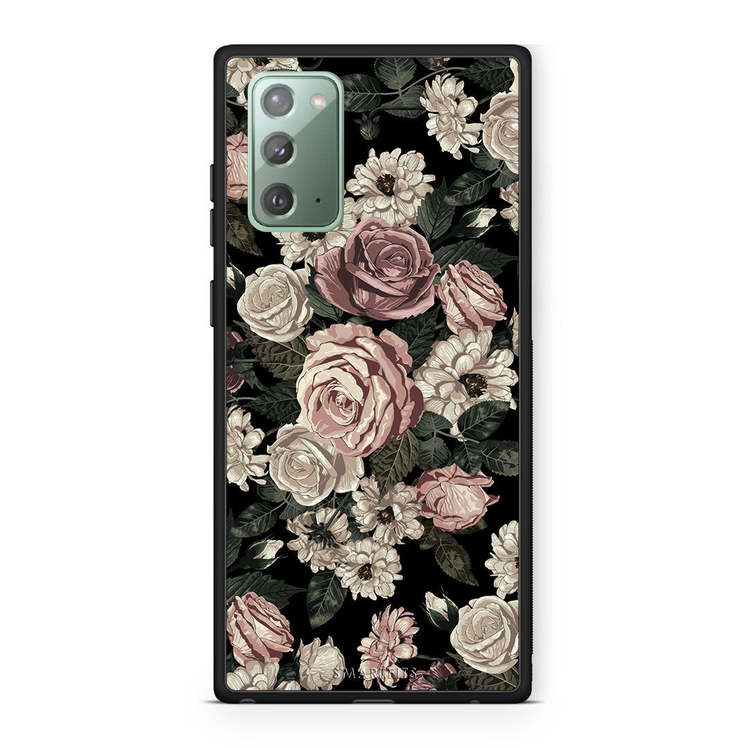 4 - Samsung Note 20 Wild Roses Flower case, cover, bumper