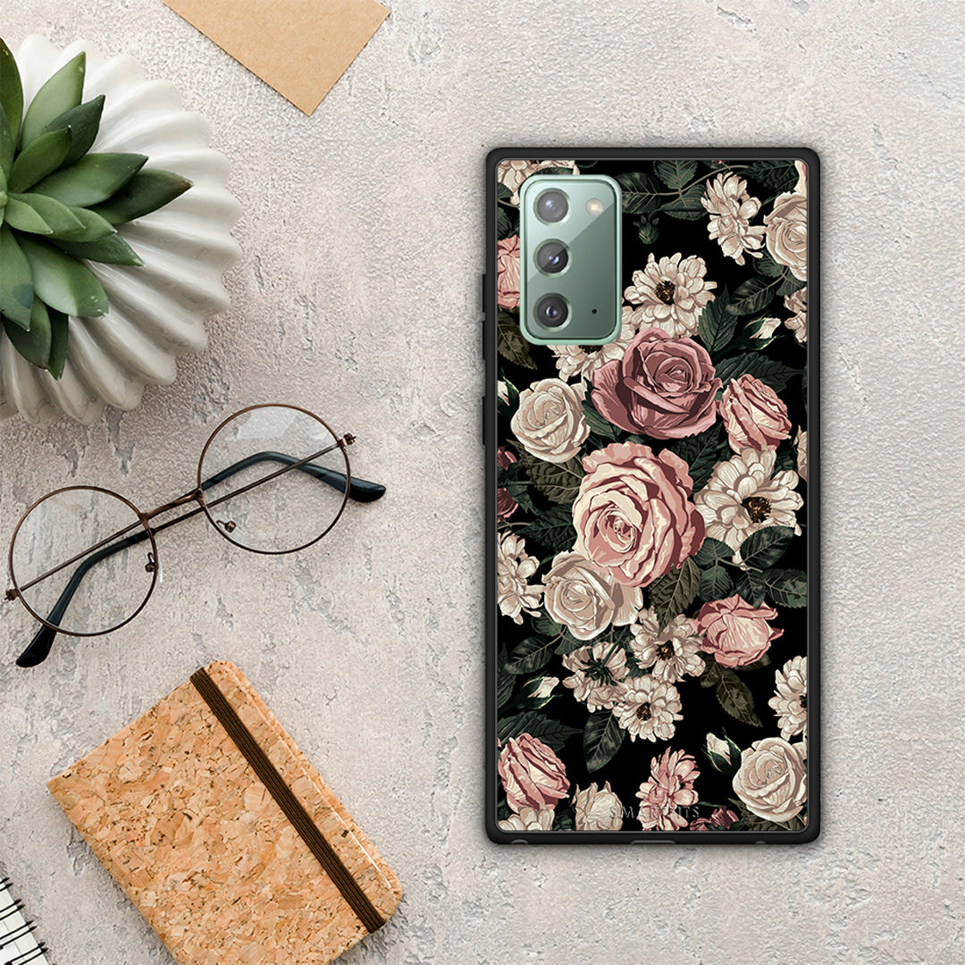 Flower Wild Roses - Samsung Galaxy Note 20 θήκη