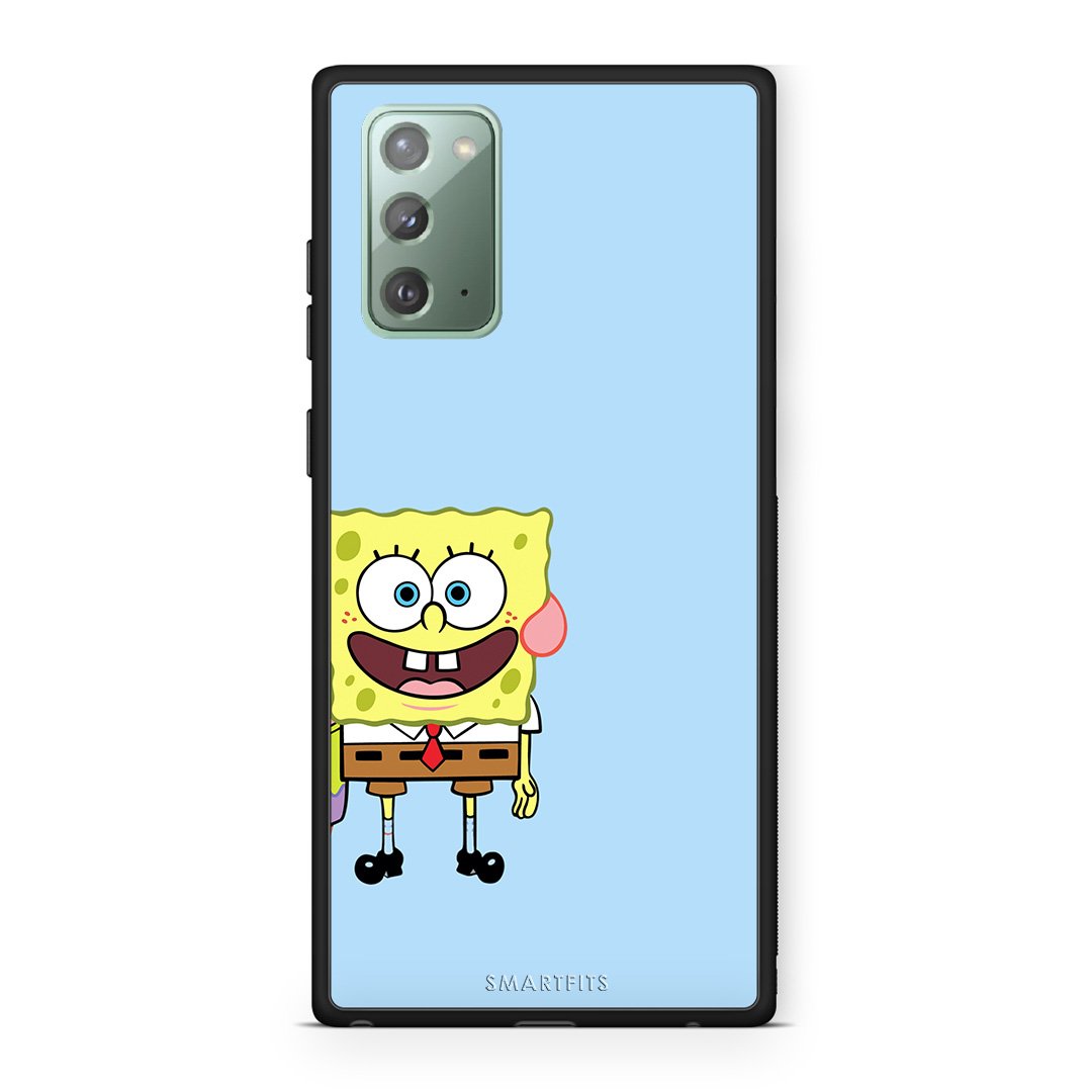 Samsung Note 20 Friends Bob θήκη από τη Smartfits με σχέδιο στο πίσω μέρος και μαύρο περίβλημα | Smartphone case with colorful back and black bezels by Smartfits