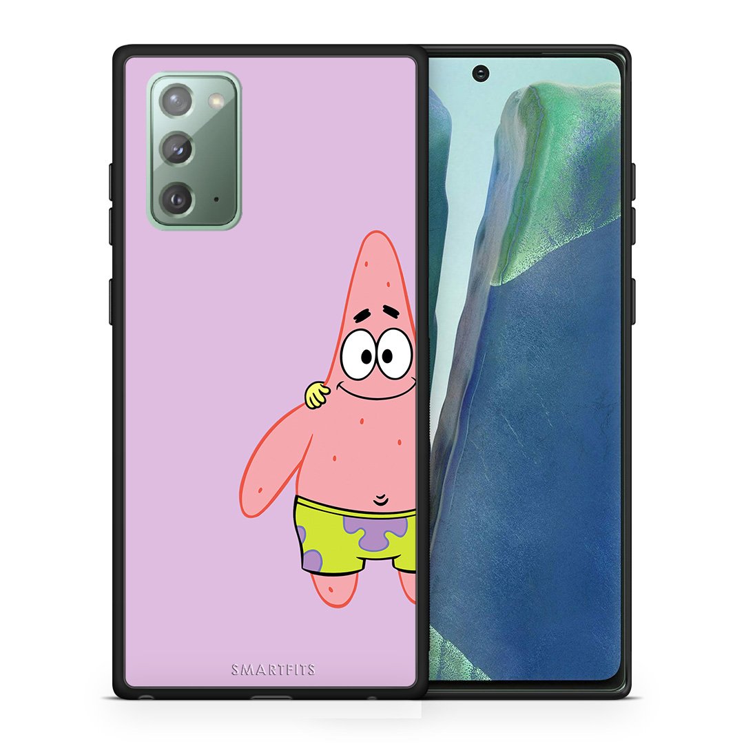 Θήκη Samsung Note 20  Friends Patrick από τη Smartfits με σχέδιο στο πίσω μέρος και μαύρο περίβλημα | Samsung Note 20  Friends Patrick case with colorful back and black bezels