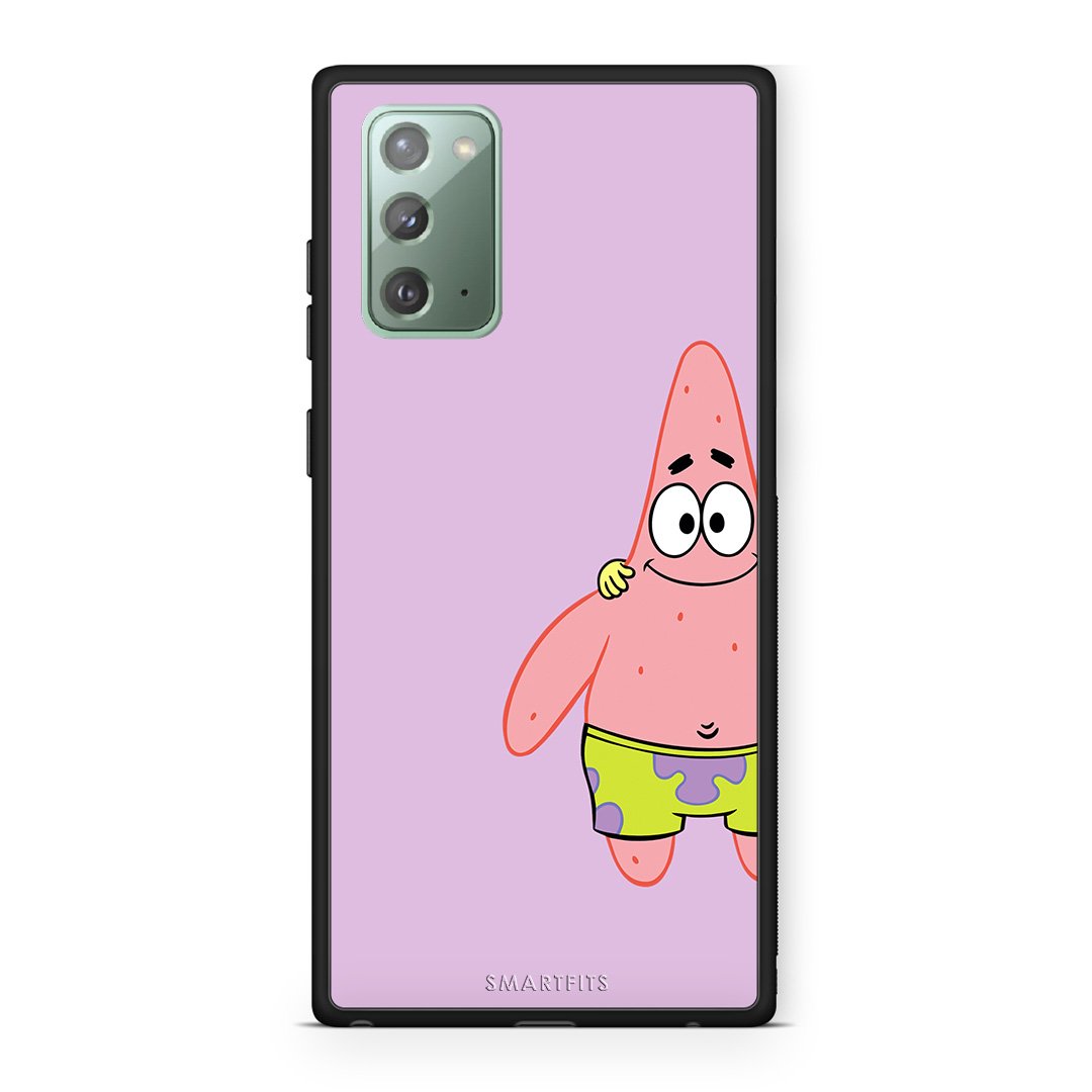 Samsung Note 20  Friends Patrick θήκη από τη Smartfits με σχέδιο στο πίσω μέρος και μαύρο περίβλημα | Smartphone case with colorful back and black bezels by Smartfits