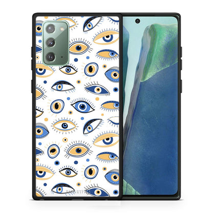 Θήκη Samsung Note 20 Ftou Ftou από τη Smartfits με σχέδιο στο πίσω μέρος και μαύρο περίβλημα | Samsung Note 20 Ftou Ftou case with colorful back and black bezels