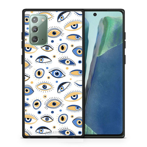 Θήκη Samsung Note 20 Ftou Ftou από τη Smartfits με σχέδιο στο πίσω μέρος και μαύρο περίβλημα | Samsung Note 20 Ftou Ftou case with colorful back and black bezels