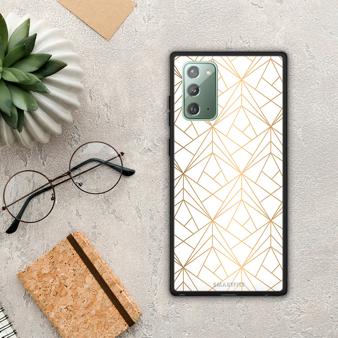 Geometric Luxury White - Samsung Galaxy Note 20 θήκη