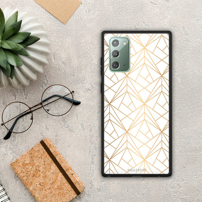 Geometric Luxury White - Samsung Galaxy Note 20 θήκη
