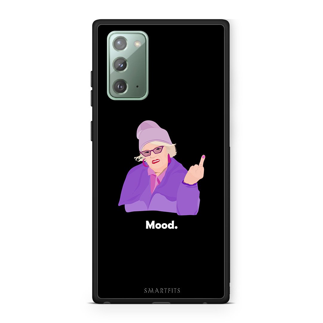Samsung Note 20 Grandma Mood Black θήκη από τη Smartfits με σχέδιο στο πίσω μέρος και μαύρο περίβλημα | Smartphone case with colorful back and black bezels by Smartfits