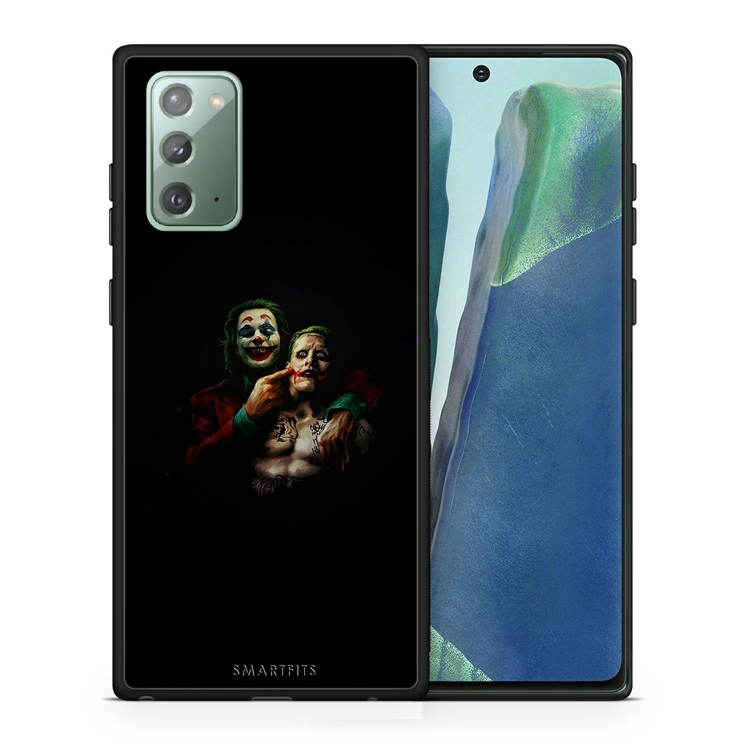 Θήκη Samsung Note 20 Clown Hero από τη Smartfits με σχέδιο στο πίσω μέρος και μαύρο περίβλημα | Samsung Note 20 Clown Hero case with colorful back and black bezels