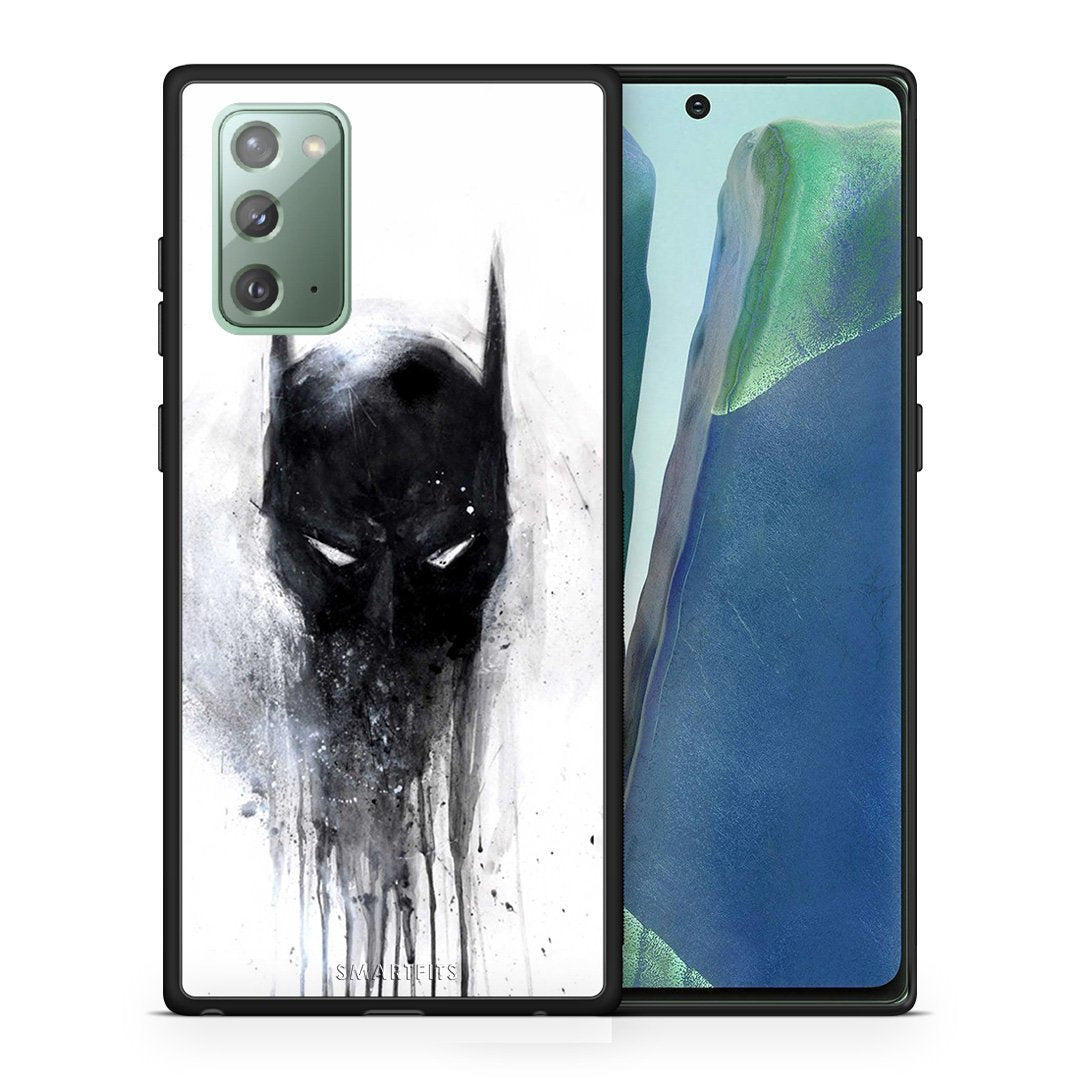 Θήκη Samsung Note 20 Paint Bat Hero από τη Smartfits με σχέδιο στο πίσω μέρος και μαύρο περίβλημα | Samsung Note 20 Paint Bat Hero case with colorful back and black bezels