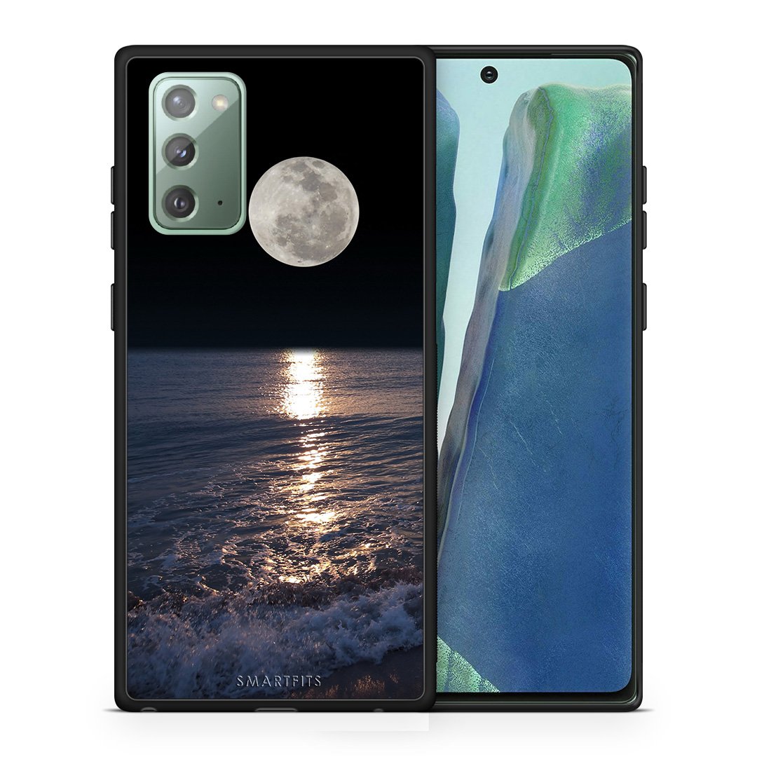 Θήκη Samsung Note 20 Moon Landscape από τη Smartfits με σχέδιο στο πίσω μέρος και μαύρο περίβλημα | Samsung Note 20 Moon Landscape case with colorful back and black bezels