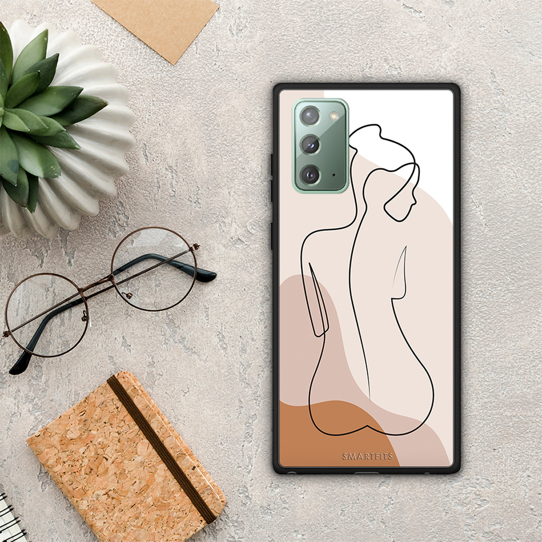 LineArt Woman - Samsung Galaxy Note 20 θήκη