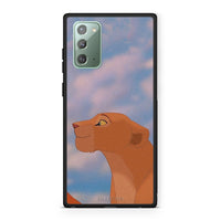 Thumbnail for Samsung Note 20 Lion Love 2 Θήκη Αγίου Βαλεντίνου από τη Smartfits με σχέδιο στο πίσω μέρος και μαύρο περίβλημα | Smartphone case with colorful back and black bezels by Smartfits