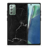 Thumbnail for Θήκη Samsung Note 20 Marble Black από τη Smartfits με σχέδιο στο πίσω μέρος και μαύρο περίβλημα | Samsung Note 20 Marble Black case with colorful back and black bezels