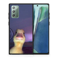 Thumbnail for Θήκη Samsung Note 20 Meme Duck από τη Smartfits με σχέδιο στο πίσω μέρος και μαύρο περίβλημα | Samsung Note 20 Meme Duck case with colorful back and black bezels
