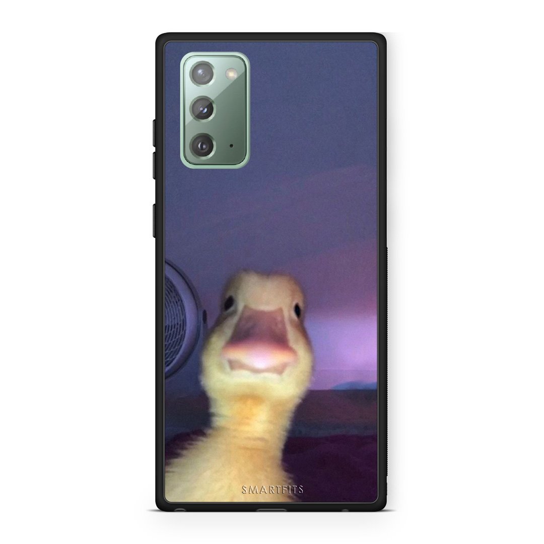 Samsung Note 20 Meme Duck θήκη από τη Smartfits με σχέδιο στο πίσω μέρος και μαύρο περίβλημα | Smartphone case with colorful back and black bezels by Smartfits