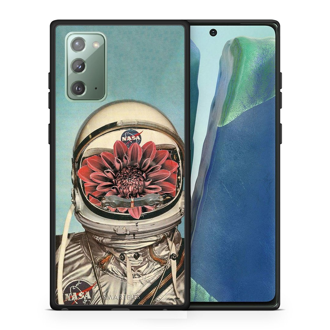 Θήκη Samsung Note 20 Nasa Bloom από τη Smartfits με σχέδιο στο πίσω μέρος και μαύρο περίβλημα | Samsung Note 20 Nasa Bloom case with colorful back and black bezels