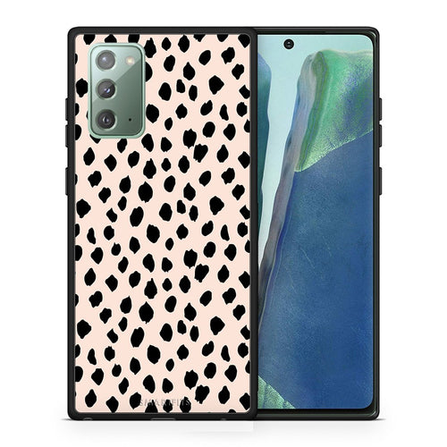Θήκη Samsung Note 20 New Polka Dots από τη Smartfits με σχέδιο στο πίσω μέρος και μαύρο περίβλημα | Samsung Note 20 New Polka Dots case with colorful back and black bezels