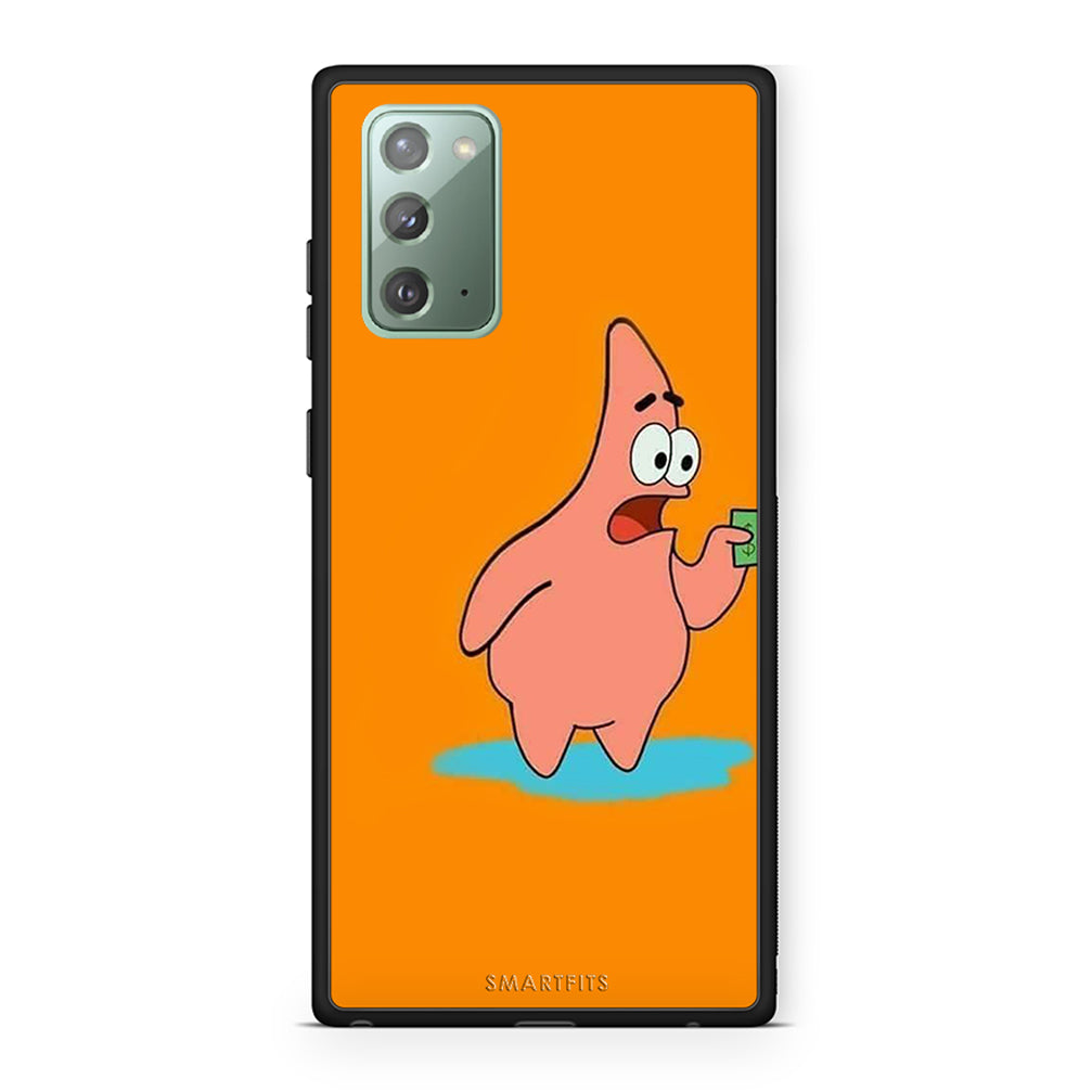 Samsung Note 20 No Money 1 Θήκη Αγίου Βαλεντίνου από τη Smartfits με σχέδιο στο πίσω μέρος και μαύρο περίβλημα | Smartphone case with colorful back and black bezels by Smartfits